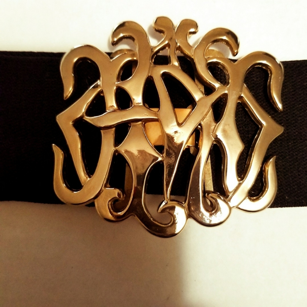 Black Stretch Fashion Belt